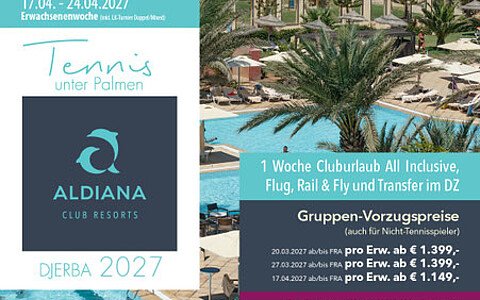 Tennis unter Palmen – Djerba 2027
